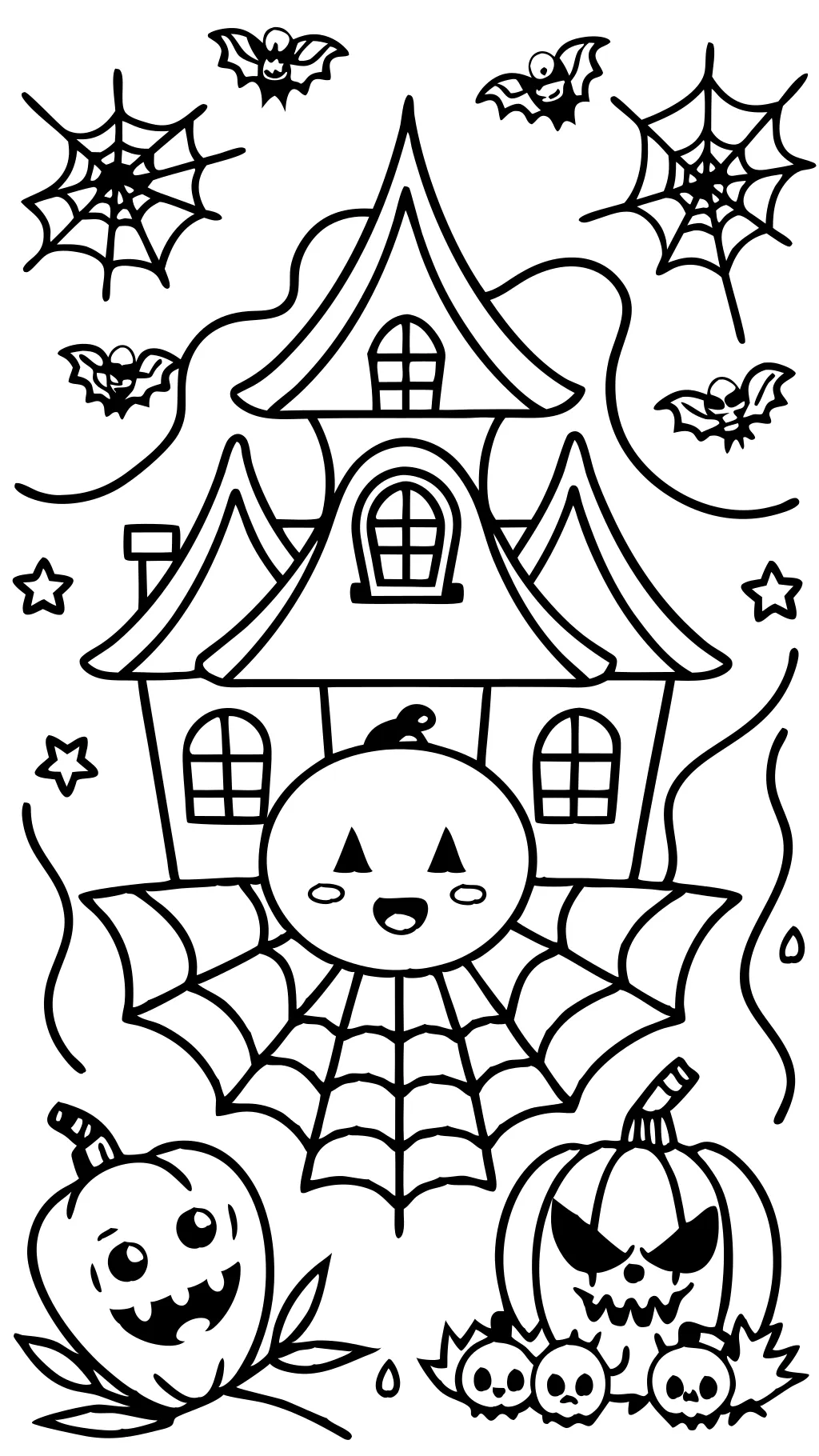 coloriages halloween spiderman